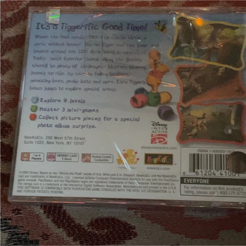 Tigger’s Honey Hunt, Disney PlayStation PS1 Game, New Factory Sealed